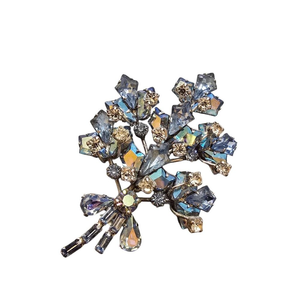 Vintage Signed Vendome Stunning Flower Brooch (A6849)